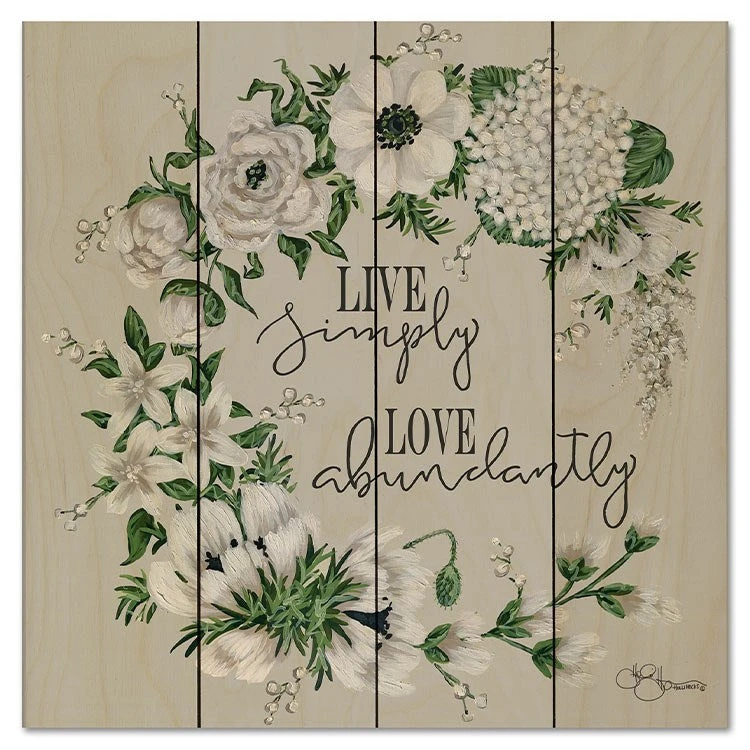 Live Simply 12" X 12" Wood Pallet Wall Art 3 Live Simply 12" X 12" Wood Pallet Wall Art