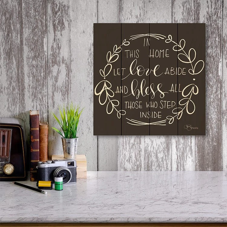 In This Home 12" X 12" Wood Pallet Wall Art 4 In This Home 12" X 12" Wood Pallet Wall Art - Image 2