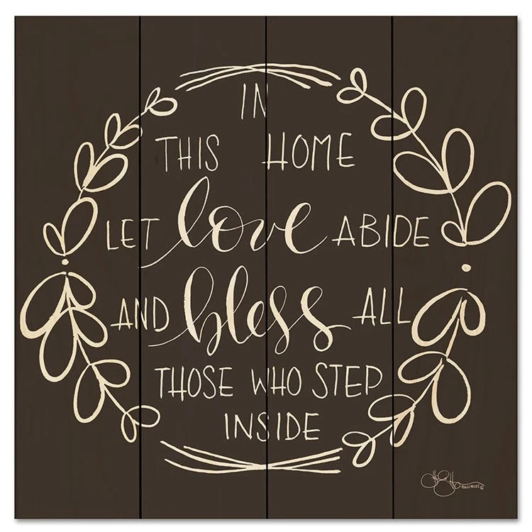 In This Home 12" X 12" Wood Pallet Wall Art 3 In This Home 12" X 12" Wood Pallet Wall Art