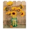 Country Sunflowers 9" X 12" Wood Picket Wall Art