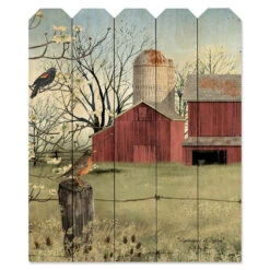Harbingers Of Spring 9" X 12" Wood Picket Wall Art