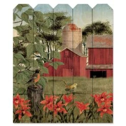 Summer Days 9" X 12" Wood Picket Wall Art