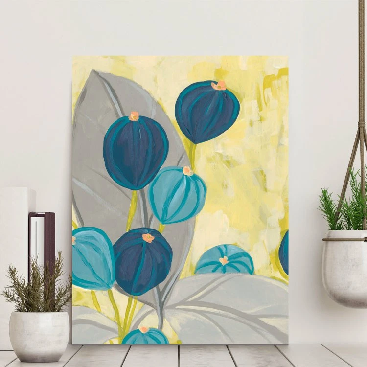 Contemporary Leaves II 16" X 20" Gallery-Wrapped Canvas Wall Art 4 Contemporary Leaves II 16" X 20" Gallery-Wrapped Canvas Wall Art - Image 2