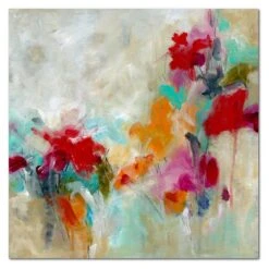 Spectrum Floral 24" X 24" Gallery-Wrapped Canvas Wall Art