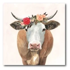 Spring On The Farm II 30" X 30" Gallery-Wrapped Canvas Wall Art