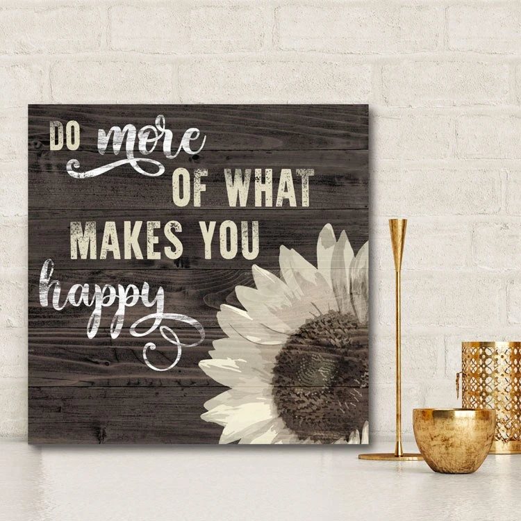 What Makes You Happy 16" X 16" Gallery-Wrapped Canvas Wall Art 4 What Makes You Happy 16" X 16" Gallery-Wrapped Canvas Wall Art - Image 2