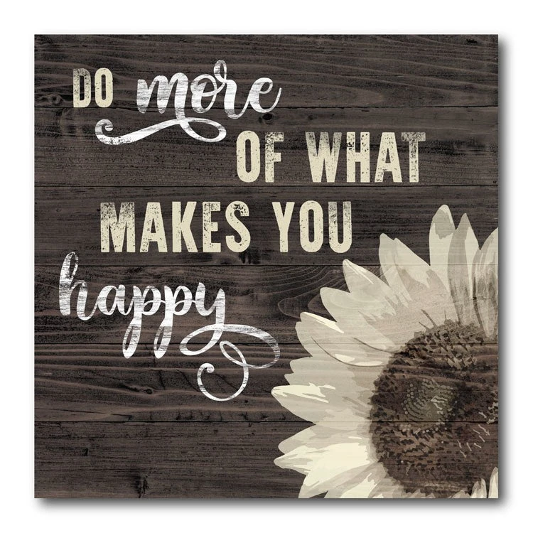 What Makes You Happy 16" X 16" Gallery-Wrapped Canvas Wall Art 3 What Makes You Happy 16" X 16" Gallery-Wrapped Canvas Wall Art