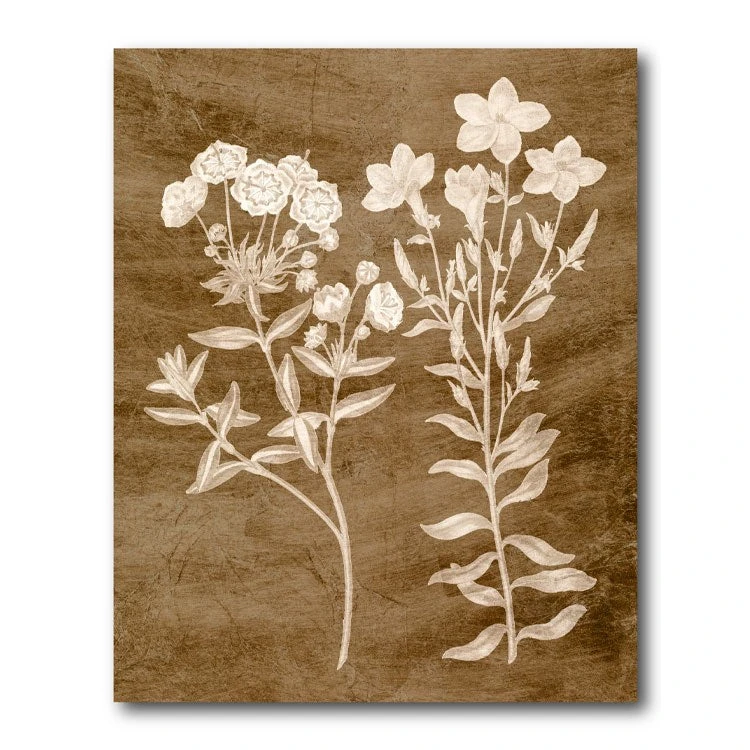 Botanical In Taupe I 30" X 40" Gallery-Wrapped Canvas Wall Art 3 Botanical In Taupe I 30" X 40" Gallery-Wrapped Canvas Wall Art