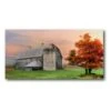 Big Gray Barn 12" X 24" Gallery-Wrapped Canvas Wall Art