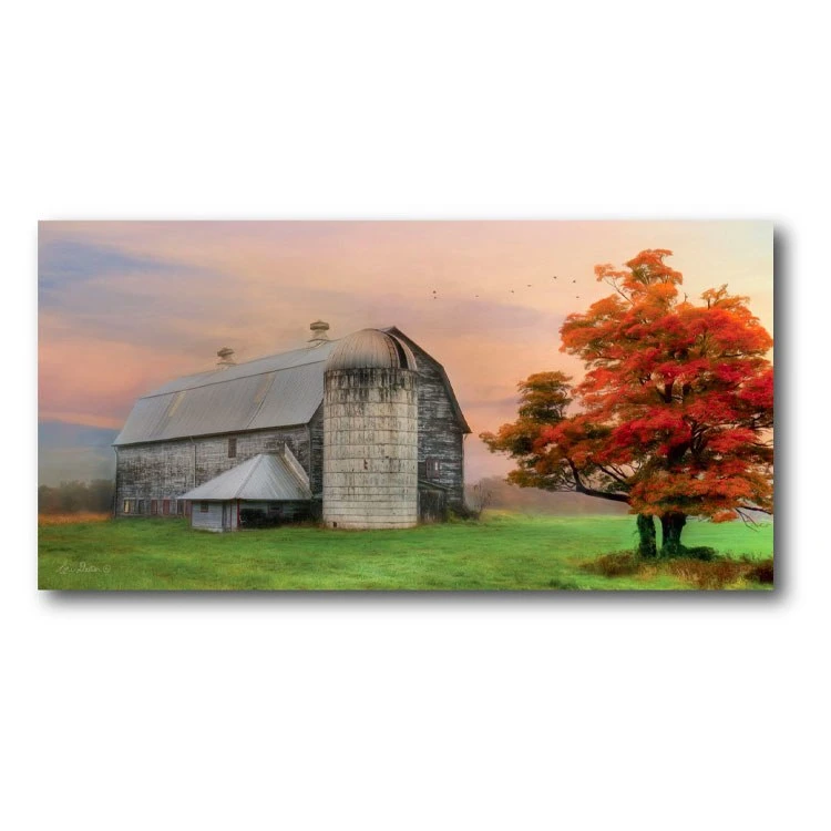 Big Gray Barn 12" X 24" Gallery-Wrapped Canvas Wall Art 3 Big Gray Barn 12" X 24" Gallery-Wrapped Canvas Wall Art
