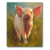 Piglet On The Farm 20" X 24" Gallery-Wrapped Canvas Wall Art 1 Piglet On The Farm 20" X 24" Gallery-Wrapped Canvas Wall Art -Courtside Market 797525 102934fa b99c 40ca bf38 8f93a1718de1