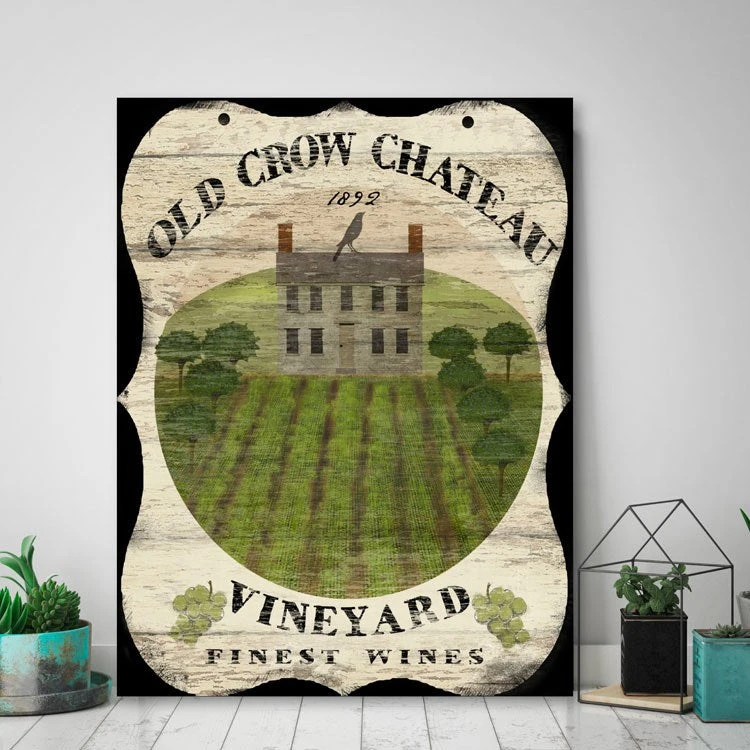 Old Crow Chateau 16" X 20" Gallery-Wrapped Canvas Wall Art 4 Old Crow Chateau 16" X 20" Gallery-Wrapped Canvas Wall Art - Image 2