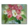 Pink Tulip 30" X 40" Gallery-Wrapped Canvas Wall Art -Courtside Market 797655 54376dd3 6d79 416d 9898 d156921a1aac