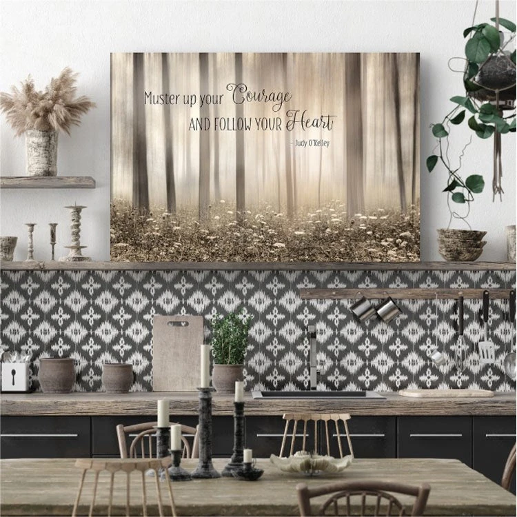 Chicken Soup For The Soul Muster Up Courage 24" X 36" Gallery-Wrapped Canvas Wall Art 4 Chicken Soup For The Soul Muster Up Courage 24" X 36" Gallery-Wrapped Canvas Wall Art - Image 2