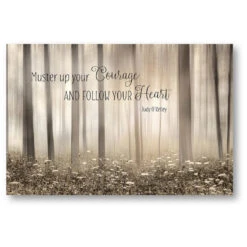 Chicken Soup For The Soul Muster Up Courage 24" X 36" Gallery-Wrapped Canvas Wall Art