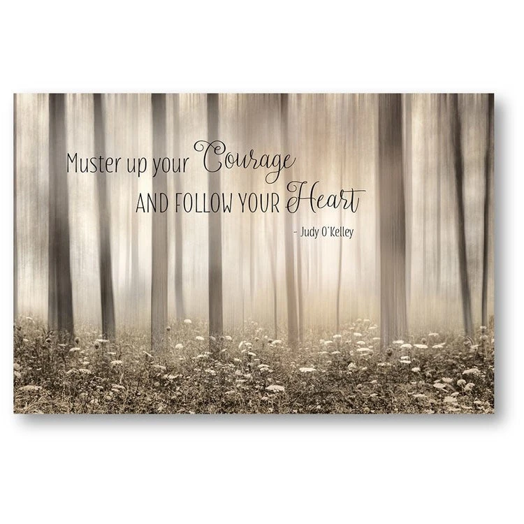Chicken Soup For The Soul Muster Up Courage 24" X 36" Gallery-Wrapped Canvas Wall Art 3 Chicken Soup For The Soul Muster Up Courage 24" X 36" Gallery-Wrapped Canvas Wall Art