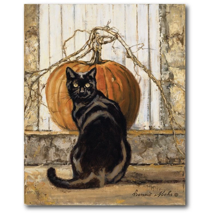 Black Cat 16" X 20" Gallery-Wrapped Canvas Wall Art 3 Black Cat 16" X 20" Gallery-Wrapped Canvas Wall Art
