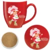 Courtside Market Strawberry Shortcake Happy 16 Oz Mug & Ceramic Coaster Set -Courtside Market GUEST 564698d0 70d3 4f98 b9c5 cc76669b3ce4