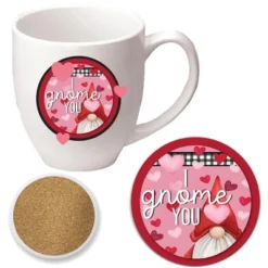 Courtside Market Grome 16 Oz Mug & Ceramic Coaster Set