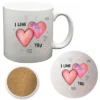 Courtside Market Love Connection II 20 Oz Mug & Ceramic Coaster Set